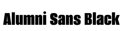 Alumni Sans Black