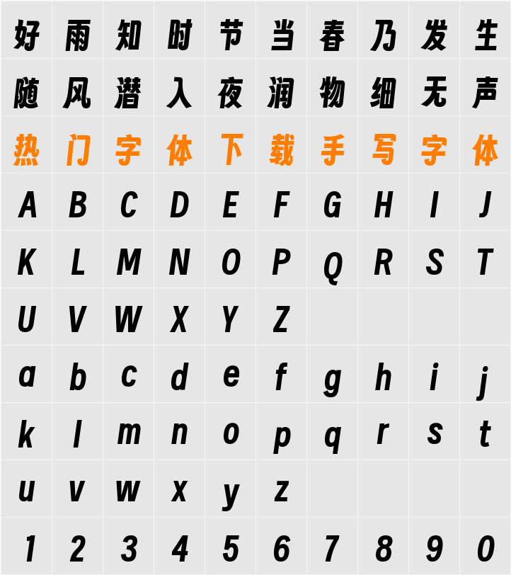 字魂扁桃体 字符映射表