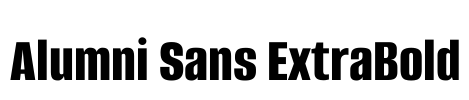 Alumni Sans ExtraBold