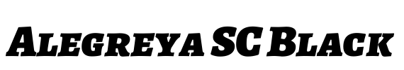 Alegreya SC Black 预览图
