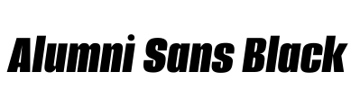 Alumni Sans Black